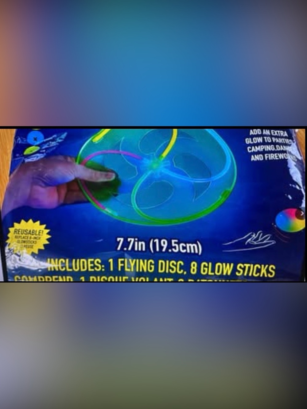 Play Glow Glow Flying Disc (7.7 in)